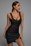 kamames Rainbow Bandage Dress