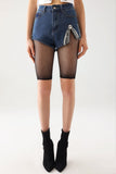 kamames Rcia Diamante Denim Shorts