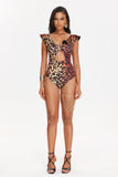 Kamames Roche Gradient Leopard Print Swimsuit