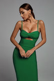 kamames Hollow Bandage Dress - Green