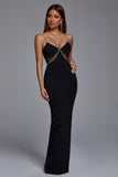 kamames Sagia Diamond Maxi Bandage Dress