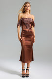 kamames Sareka Leopard Print Satin Dress