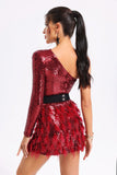 kamames Satu One Shoulder Sequins Dress