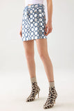 kamames Soloma Polka Dot Denim Skirt