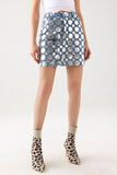 kamames Soloma Polka Dot Denim Skirt