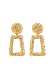 kamames Textured Door Knocker Earrings