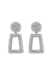 kamames Textured Door Knocker Earrings