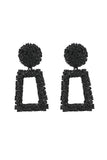 kamames Textured Door Knocker Earrings