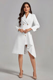 kamames Venus Irregular Double-breasted Blazer Dress