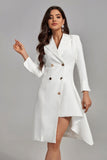 kamames Venus Irregular Double-breasted Blazer Dress