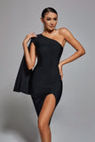 kamames Yahany One Shoulder Cocktail Dress