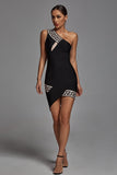 kamames Zinney One Shoulder Cocktail Dress