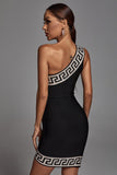 kamames Zinney One Shoulder Cocktail Dress