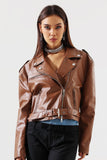 kamames Zurri Eco-Leather Biker Jacket