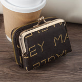 Cute PU Leather Printed Wallet, Ladies Card Coin Holder Purses Wallets, Gift For Women