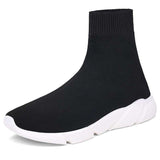 zingj For Women Vulcanized Shoes Female Socks Shoes Trainers Women Slip-on Stretch Platform Shoes Black Sneaker Femme