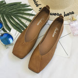 kamames The Spring And Autumn Of 2024, The New Korean Version Square-Bottomed Single Shoes Female Harajuku Students Doudou Shoes Shallow Lazy Shoes
