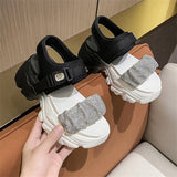 kamames sandals women's summer thick-soled high-heeled high-heeled new sports and leisure student Roman women's shoes