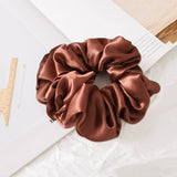 1PC Satin Silk Solid Color Scrunchies Elastic Hair Bands 2021 New Women Girls Hair Accessories Ponytail Holder Hair Ties Ropes