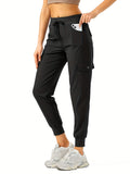 Ultra-Comfortable Women's Cargo Hiking Pants - Quick-Drying, Water-Resistant, Breathable, and Stretchy - Ideal for Outdoor Adventures, Travel, and Casual Wear with Elastic Waist, Button Pockets, and Relaxed Fit