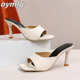 kamames summer new stiletto sandals and slippers fish mouth fashion high-heeled slippers women's shoes women shoes high heel