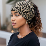 Versatile Leopard Fantasy Cap: Lightweight, Stretch, Multi-Purpose Knit - Perfect for Sports & Celebrations