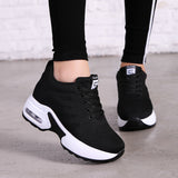 kamames Women Lightweight Sneakers Vulcanize Shoes Outdoor Sport Shoes Breathable Mesh Comfort Casual Shoes Air Cushion Lace Up