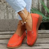 kamames kamames Doudou Shoes For Women In Summer 2023 Round Head Flat-Bottomed Simple Casual Mother Shoes