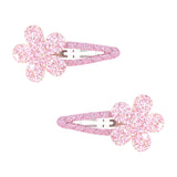 2 Pcs/lot New Girls Cute Rabbit Flower Hair Clips Sweet BB Glitter Hairpins Barrettes Headwear Fashion Hair Accessories For Kids