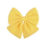 2 Pcs/lot Cute Solid Cotton Hair Bows With Clip For Girls Hair Clips Handmade Hairpins Barrettes Headwear Kids Hair Accessories