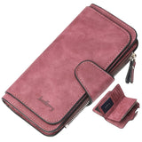 Classic Trendy Long Coin Purse, Faux Leather Multi Wallet, Large-capacity Purse With Zipper