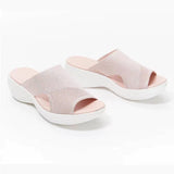 kamames Women's Shoes Summer 2022 Plus Size Wedge Platform Sandals Soft Bottom Beach Muje Ladies Outdoor Light closed toe Flat Slippers