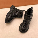 kamames Woman Shoes Non-Slip Snow Boots Women The Bottom Warm with Velvet Short Lattice Luxury Designer Booties platform shoes