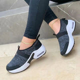 kamames Women's Shoes 2022 Zapatillas Mujer Fashion Mesh Casual Shoes Platform Wedge Sneakers Plus Size Flat Sports Zapatillas Sneakers