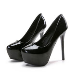 kamames kamames Version Of Fashion Business Fashion Nightclub Super High Heel Waterproof Platform Shallow Mouth Women's Single Shoes High Heels 8126-17