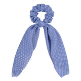 Korean Bow Long Ribbon Hair Scrunchie Chiffon Floral Print Sweet Elastic Hair Band Ponytail Hair Scarf Hair Tie Hair Accessories