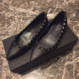 kamames 2022 Pointed Toe Women Flat Shoes Spring Autumn Rivets Classic Ladie Flats Black All Match Soft Boat Shoes Loafers
