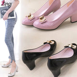 kamames New Fashion High Heels Women Pumps Woman Pointed Toe Sexy Wedding Shoes Ladies PU Leather Work Shoes