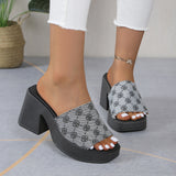 kamames kamames Size Summer Sandals, Women's Slope Heels, Thick Soles, Sandals, Waterproof Super High Heels, Thick Heels, Women's Shoes.