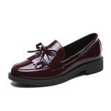kamames kamames Size Small Leather Shoes Korean Version Summer Shoes With Skirt Single Shoes Female Low Top Casual Shoes Grandma Shoes
