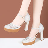 kamames Manlin Specialized In Body Shape And Gait Catwalk Super High Heel Practice Baotou Stage Performance Cheongsam Shoes Girl