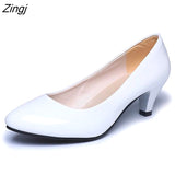 kamames leather Low Heels Shoes Women Professional Shoes Ladies Shallow Mouth Work Shoes Elegant Ladies Office Shoes