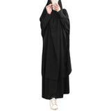 Zingj Women Hooded Muslim Hijab Dress Eid Prayer Garment Jilbab Abaya Long Khimar Full Cover Ramadan Gown Abayas Islamic Cloth