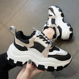 kamames Size Daddy Shoes 21 Spring And Summer New Matching Single Shoes Thick Soles Casual Lace Up Sneakers