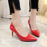 kamames 2023 New Fashion Sandals, Thin High Heels, Shallow Mouth Covers, Single Shoes, Pointed Spot Fashion High Heels