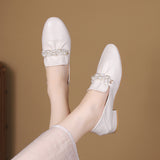 kamames kamames 2023 New Fashion Soft Bottom Flat Fairy Two Wear Plus Size Single Shoes Bean Shoes Women's Shoes