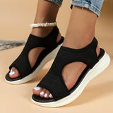 kamames 2024 Autumn Fish Head Leisure Sleeve Fashion Sandals Low Heel Women's Shoes Large Size Sports Casual Shoes