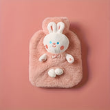 Cute Rabbit Plush Hand Warmer - Reusable, Washable PVC Hot Water Bottle for Cozy Winter Comfort