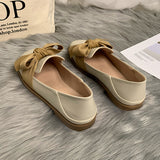 kamames The Spring And Autumn Of 2024, The New Flat-Bottomed Single Shoes, British Style Leather Shoes, Women's Shoes, Beans Shoes, Love Shoes.