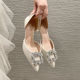 kamames kamames New Cat With Low Heel Sandals Women's Versatile Stylish Fairy Simple Single Shoes